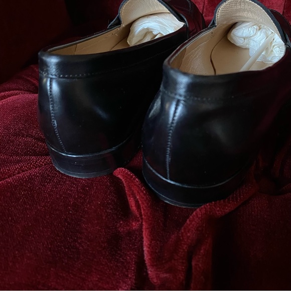 SOLD Vintage Manolo Blahnik - Black Leather Loafers - size 9.5 10 40.5 EU - Picture 7 of 13
